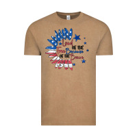 Vintage Coffee land of the free because of the brave Vintage Tee - MaliasSmallBusiness