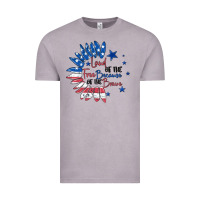 Vintage Zinc land of the free because of the brave Vintage Tee - MaliasSmallBusiness