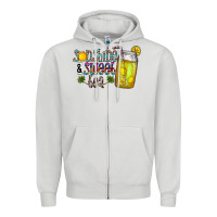 Dove Grey sunshine & sweet tea Zipper Hoodie - CowhideDigitalArt