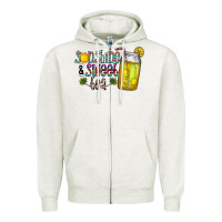 Oatmeal Heather sunshine & sweet tea Zipper Hoodie - CowhideDigitalArt