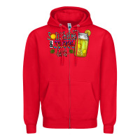 Red sunshine & sweet tea Zipper Hoodie - CowhideDigitalArt