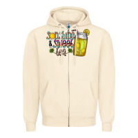 Sandshell sunshine & sweet tea Zipper Hoodie - CowhideDigitalArt