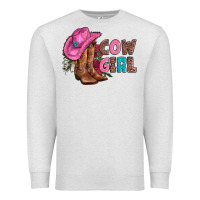 Oatmeal Heather valentine day boots hat and roses Premium Sweatshirt - AdoDesignShop