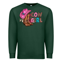 Sports Green valentine day boots hat and roses Premium Sweatshirt - AdoDesignShop