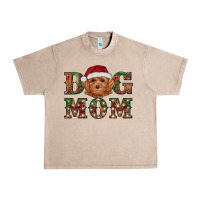 French Oak Christmas Toy Poodle Dog Mom Urban Heavy Tee - RanaPortraitStore