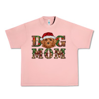 Salmon Christmas Toy Poodle Dog Mom Urban Heavy Tee - RanaPortraitStore