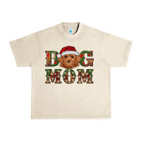 Sandshell Christmas Toy Poodle Dog Mom Urban Heavy Tee - RanaPortraitStore