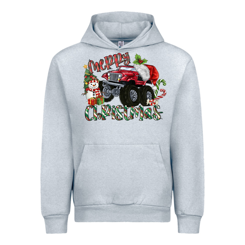 Merry Christmas Monster Truck Urban Hoodie by MaliasSmallBusiness | Teevron