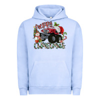 Pigment Grape Ice Merry Christmas Monster Truck Urban Hoodie - MaliasSmallBusiness
