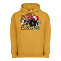 Pigment Peanut Butter Merry Christmas Monster Truck Urban Hoodie - MaliasSmallBusiness