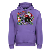 Tulip Merry Christmas Monster Truck Urban Hoodie - MaliasSmallBusiness