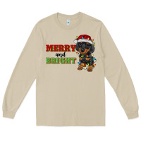 Mushroom merry and bright dachshund Long Sleeve Tee - RanaPortraitStore