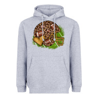 Heather Grey american football helmet Heavyweight Hoodie - JahusDesignShop