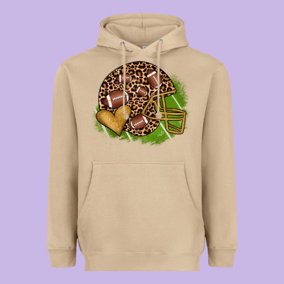 American Football Helmet Heavyweight Hoodie Designed By Jahusdesignshop