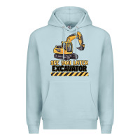 Blue Mist see you later excavator Premium Hoodie - MaliasSmallBusiness