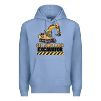 Colony Blue see you later excavator Premium Hoodie - MaliasSmallBusiness