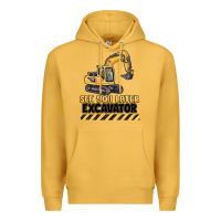 Mustard see you later excavator Premium Hoodie - MaliasSmallBusiness