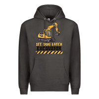 Smoke see you later excavator Premium Hoodie - MaliasSmallBusiness