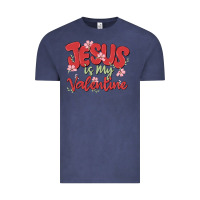 Vintage Denim jesus is my valentine Vintage Tee - MaliasSmallBusiness