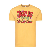 Vintage Mustard jesus is my valentine Vintage Tee - MaliasSmallBusiness