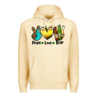 Pina Colada peace love beer Premium Hoodie - AdoDesignShop
