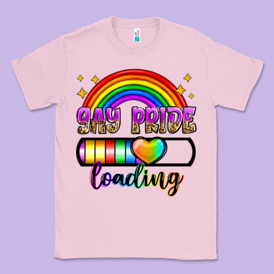 Gay Pride Loading Classic Tee Designed By Zillion Design Studio
