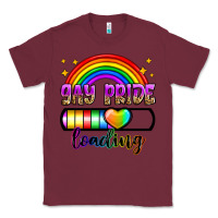 Burgundy gay pride loading Classic Tee - Zillion Design Studio