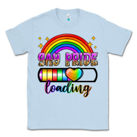 Dusty Blue gay pride loading Classic Tee - Zillion Design Studio
