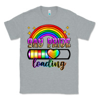 Heather Grey gay pride loading Classic Tee - Zillion Design Studio