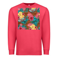 Cardinal hatched egg easter chicks seamless pattern Premium Sweatshirt - Artiststas