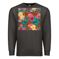 Smoke hatched egg easter chicks seamless pattern Premium Sweatshirt - Artiststas