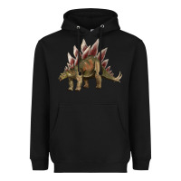 Black dinosaur stegosaurus Heavyweight Hoodie - Artiststas