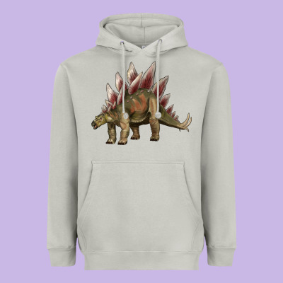 Dinosaur Stegosaurus Heavyweight Hoodie Designed By Artiststas