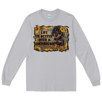 Moon Dust life is better with a dachshund Long Sleeve Tee - RanaPortraitStore