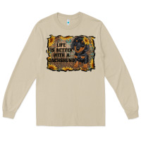 Mushroom life is better with a dachshund Long Sleeve Tee - RanaPortraitStore