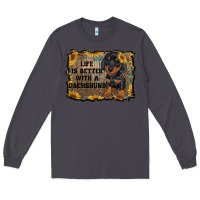 Smoke life is better with a dachshund Long Sleeve Tee - RanaPortraitStore