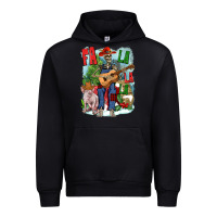 Black Fa la la la skeleton farm Urban Hoodie - NancyCooperArtShop