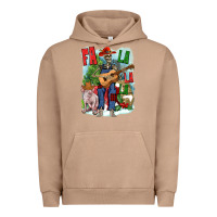 Pigment Burro Fa la la la skeleton farm Urban Hoodie - NancyCooperArtShop