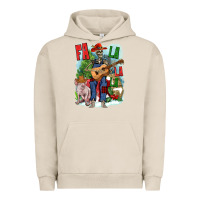 Pigment French Oak Fa la la la skeleton farm Urban Hoodie - NancyCooperArtShop