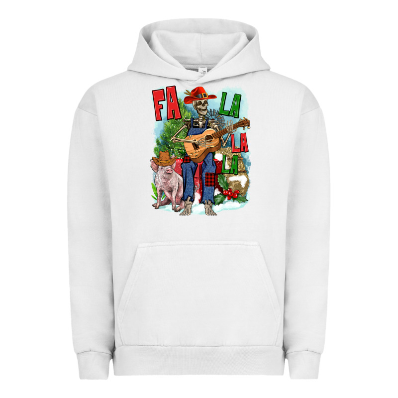 Fa La La La Skeleton Farm Urban Hoodie by NancyCooperArtShop | Teevron