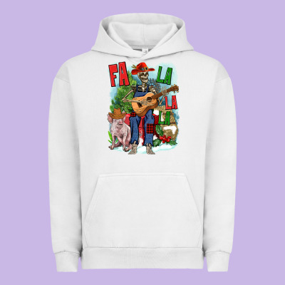 Fa La La La Skeleton Farm Urban Hoodie Designed By Nancycooperartshop