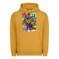 Pigment Peanut Butter Fa la la la skeleton farm Urban Hoodie - NancyCooperArtShop