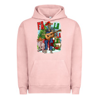 Pigment Salmon Fa la la la skeleton farm Urban Hoodie - NancyCooperArtShop