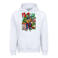 White Fa la la la skeleton farm Urban Hoodie - NancyCooperArtShop