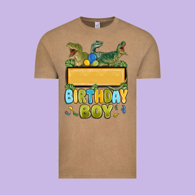 Vintage Tee customized dinosaur birthday boy