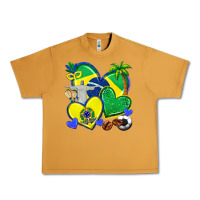 Peanut Butter brazil hearts Urban Heavy Tee - texasbilliewilder