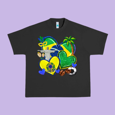 Urban Heavy Tee brazil hearts