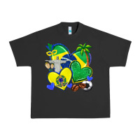 Pigment Black brazil hearts Urban Heavy Tee - texasbilliewilder