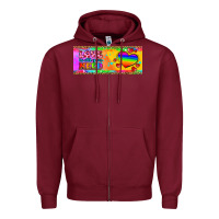 Burgundy love is all you need  mug 15 oz Zipper Hoodie - HRA Design Shop