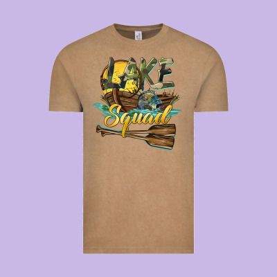 Lake Squad Vintage Tee Designed By Barkaloodesign